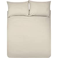 Amazon Basics Duvet Set- Beige- 230cmx220cm- 50cmx80cmx2